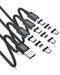 Kuulaa 3-Pack Magnetic Lightning Charging Cable, 3A Fast Charging, Nylon-Braided, 3-in-1 Tips, Compatible with All