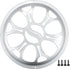 ACROPIX Universal 8" Car Speaker Grills Cover, Round 8 Inch Audio Speaker Subwoofer Guard Protector Case, Silver Tone
