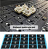 120pcs Keyboard Shaft Pads Mechanical Keyboard Shaft Film 1.65 x 1.55cm Poron Keyboard Switch Pad Compatible with Cherry MX Compatible with Gateron, Black