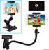 Universal Phone/Camera Holder with Flexible Gooseneck and Strong Clamp - for Mobile Photography, Vlogs, Videos, GPS,