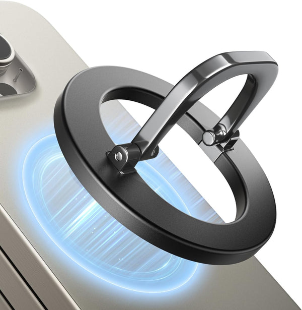 SUPERONE Adjustable Magnetic Phone Grip for MagSafe, Removable Finger Ring Holder Kickstand for iPhone 15/14/13/12