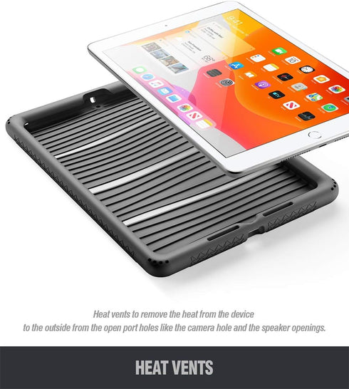 Poetic TurtleSkin Case for iPad 10.2 9th/8th/7th Generation (2021/2020/2019), Heavy Duty Shockproof Silicone Cover