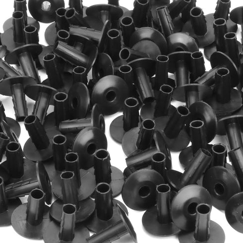 Skywalker Single Feed-Through Cable Bushings, Black, 100 Pieces