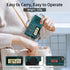 Portable AM/FM Radio, Digital Bluetooth 5.0 Radio Speaker with Alarm and Sleep Function, Large Display