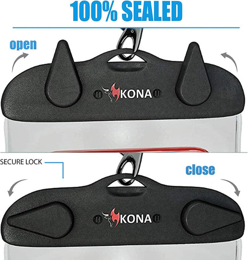 Kona Submariner Universal Waterproof Case, Phone Pouch Compatible for iPhone 14 13 Pro Max XS Plus Samsung Galaxy S22,