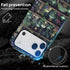 Akinmi 17 17 Case for iPhone Pro,Skeleton Bookshelf Flowers Exquisitely Pattern Double Protective Phone Cover Cases