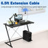 Eightwood Dual Band WiFi Antenna 2.4GHz 5GHz RP-SMA with 6.5ft Extension Cable for PC Desktop, PCIe WiFi Card