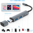 TIANSONG 3.0 15/iPad/Mac 4 S23 S22 USB SD Card Reader with Dual USB Ports, USB C SD Card Reader for iPhone Ports Read