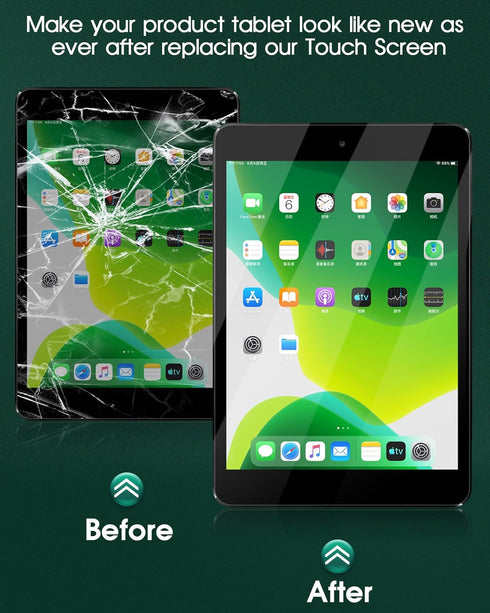 SRJTEK Touch Screen Replacement for iPad 4 4th Gen A1458 A1459 A1460, Includes Home Button and Adhesive