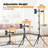 BAISHUN 63-inch 360 2 4.7-12.9 inch 1/4 inch Tripod Stand for Tablet Camera Phone, Height Adjustable iPad Mount Holder