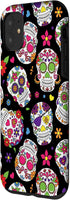 Dead Sugar Skulls Case for iPhone 11, Sugar Skull Day Of The Dead Design