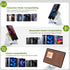 Dohelly 4 1 Light,360 Wireless Induction Audio Bluetooth Speaker, in Phone Stand Speakers Amplifier with Colorful