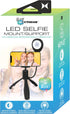 XTREME XCA21019BLK 2 1 3 LED Smartphone Extendable Selfie Mount in Led Selfie Stick White Lighting Levels, Tripod