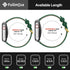 Fullmosa Dark Green Leather Bands Compatible with Apple Watch Band 41mm 40mm 38mm 42mm for Women Men, Genuine Leather
