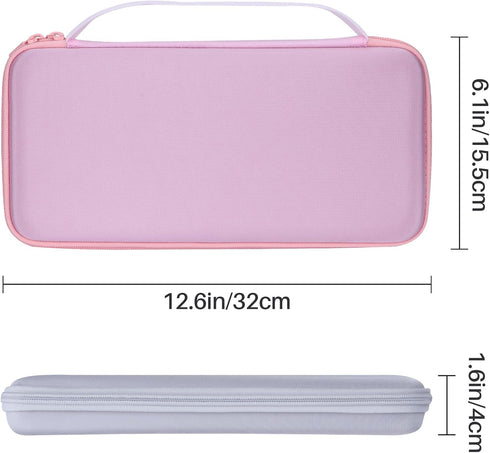 Hard Carry Case Compatible with Logitech MX Keys Mini, Minimalist Wireless Illuminated Keyboard, Graphite Case