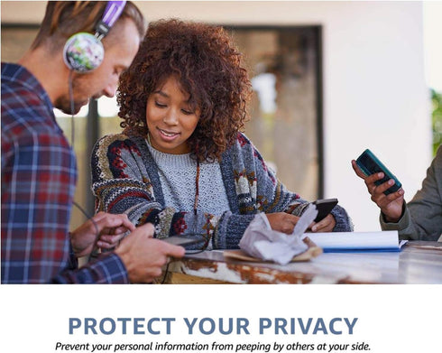 PEHAEL Privacy Screen Protector for iPhone 12 Pro Max with Camera Lens Protector, 2+2 Pack, 9H Hardness, Bubble Free