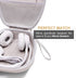 LTGEM Hard Headphone Case - White+Grey for Logitech H390, JLab Go Work, EAGLEND, JIAMQISHI, FEABASK (6.8"x7"x2.9")