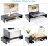 20 inch TEAMIX Monitor Riser, Sturdy Wood Desktop Riser for TV/PC/Laptop/Printer, TV Riser Stand Computer Shelf