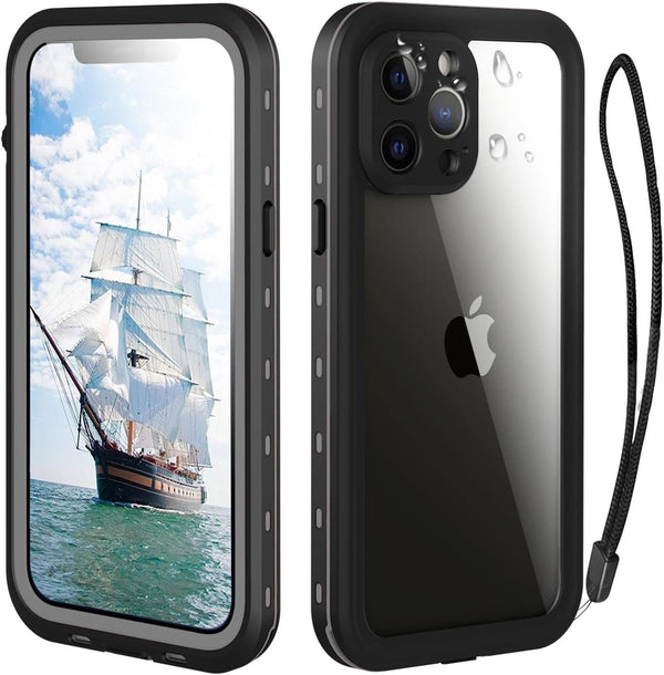 iPhone 13 Pro Case, Waterproof & Shockproof Full Protection, IP68, 6.1 Inch, Black