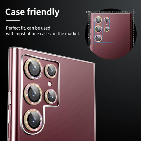 Camera Lens Protector for Samsung Galaxy S22 Ultra - Scratch-Proof, Drop-Proof Alloy Phone Screen Cover