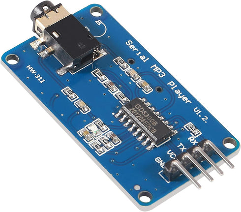 5Pcs YX5300 MP3 DORHEA UART Control Serial Music Player Module Voice Serial Port UART Control Module with TF Card Slot