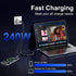 4 6.6FT 2-Pack, 40Gbps 240W 4/3, 8K@60Hz 17/16/15, USB Cable USB C Data Cable for Thunderbolt USB-C Video Fast Charging