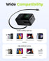 CHARCO 45W, 10000mAh Pack 17/16 Portable Charger Power Bank Fast Charging Battery Charger Portable with Retractable USB