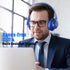 KVIDIO Updated Bluetooth Headphones Over Ear, 65 Hours Playtime, Wireless with Microphone, Foldable Lightweight, HiFi