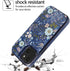 uCOLOR Wallet Case for iPhone 15 Plus 6.7" with Card Holder Slot, Flip PU Leather Kickstand, RFID Blocking, Navy Blue