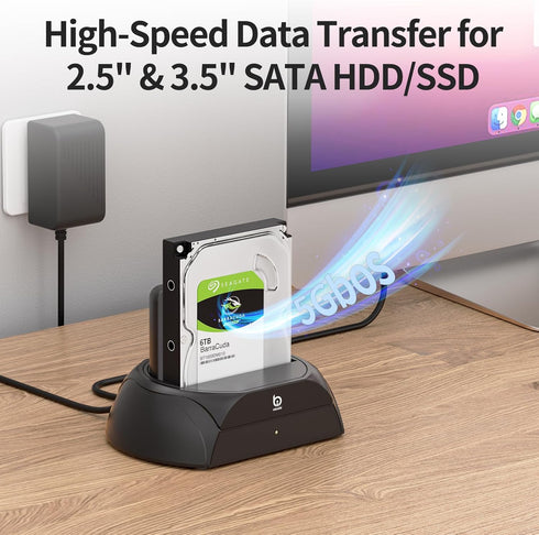 xiaobi M.2 2.5" 3.5" Hard Drive Docking Station, Pcie NVMe Adapter with Cooling Fan Superior Cooling Efficiency