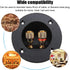 1 Pair 3-Inch Double Binding Round Gold Plate Push Spring Loaded Jacks for Speaker Box Terminal Cup