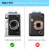 Fintie Clear Protective Case for Fujifilm Instax Mini EVO Camera, Hard PVC Cover with Removable Shoulder Strap