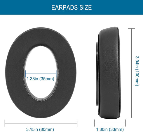 Earpads for Sennheiser HD650/HD600/HD660S/HD545/HD525/HD535 Headphones, Velour Ear Pads Replacement with Cooling-Gel