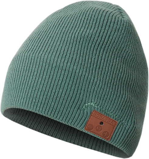 Bluetooth Beanie, Bluetooth 5.2 Wool Hat, HD Stereo, 24 Hours Playtime, Built-in Microphone, Men's/Women's Christmas