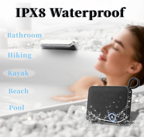 AF AUDIO FANTASY BP26 IP68 5.3 Bluetooth Shower Speaker,Portable Bluetooth Speaker, Hi-Fi Sound, Waterproof