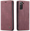 Kowauri Flip Case for Galaxy S21, Leather Wallet Case with Card Slot & Magnetic Closure for Samsung Galaxy S21 5G (Wine