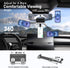 KSYER 360 4-7 Inch Rear View Mirror Phone Holder,Rotatable and Retractable Phone Holders for Your Car, Rotating