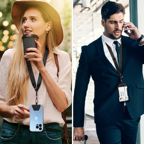 2 Pcs-1 Strap,1 Strap,2 CACOE Phone Lanyard Pcs Adjustable Neck Pcs Wrist Pads,Universal Crossbody Multifuctional Cell