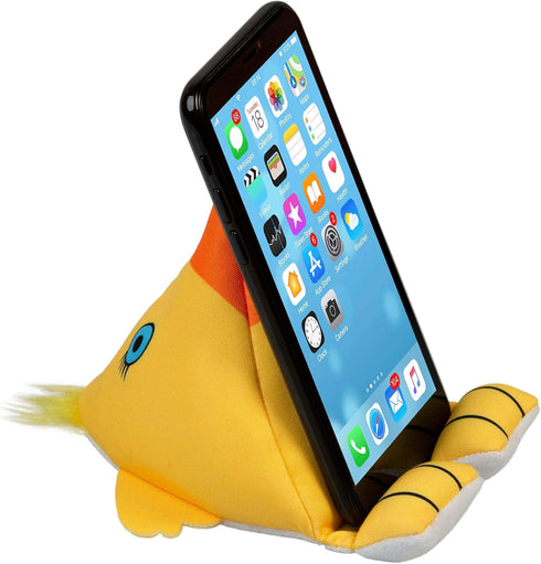 Gifts for Readers & Writers 2 1 Plusheez Mobile Phone Holder | in Phone Stand with Micro Fibre Wipe | Screen Cleaner |