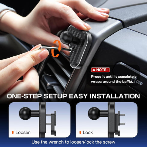 iGoevo F-150 20152020, 20172021, 20182021 Magnetic Vent Phone Mount for Ford Super Duty Expedition | Metal Magnetic Car