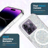 Case-Mate iPhone 14 Pro Case - Twinkle Stardust, 10FT Drop Protection, Compatible with MagSafe, Anti-Scratch, Slim Fit