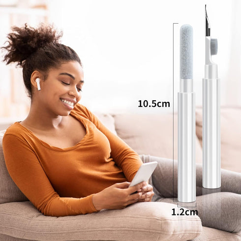 AirPod Cleaner Kit - Bluetooth Earbuds Cleaning Kit for AirPods Pro 1 2 3, Multi-Function Cleaning Pen with Soft Brush