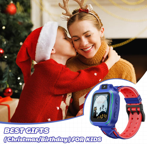 Kids Watch Boys with Camera, Digital Smart Watch Touchscreen with Video, Mp3, Alarm, Pedometer, Games for Age 3-9 Years