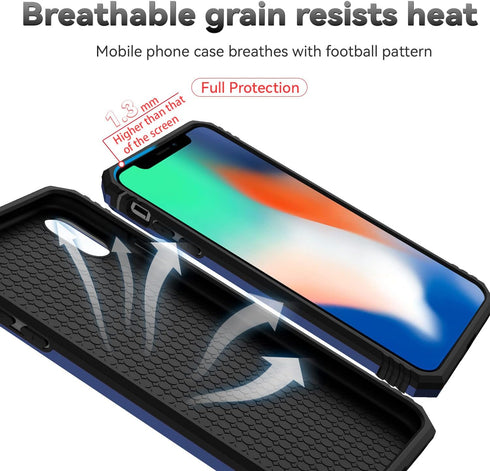iPhone XS Max Case with Camera Lens Cover, HD Screen Protector, Military Grade Drop Protection, Magnetic Ring Holder