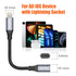 AGVEE 6.6ft Lightning Extension Cable, Braided Female to Male Extender Full Function Cord Compatible with iPhone iPad,