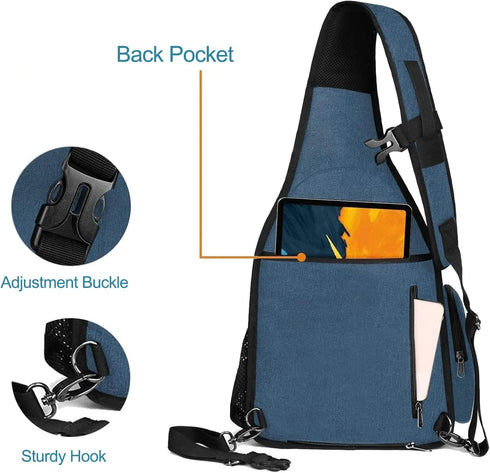 MOSISO Camera Bag Sling Backpack - Full Open Case with Tripod Holder, Rain Cover for DSLR/SLR/Mirrorless Cameras - Teal