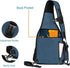 MOSISO Camera Bag Sling Backpack - Full Open Case with Tripod Holder, Rain Cover for DSLR/SLR/Mirrorless Cameras - Teal