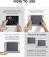 MOFT Laptop Stand for Desk, Adhesive with 2 Adjustable Viewing Angles, Portable for MacBook