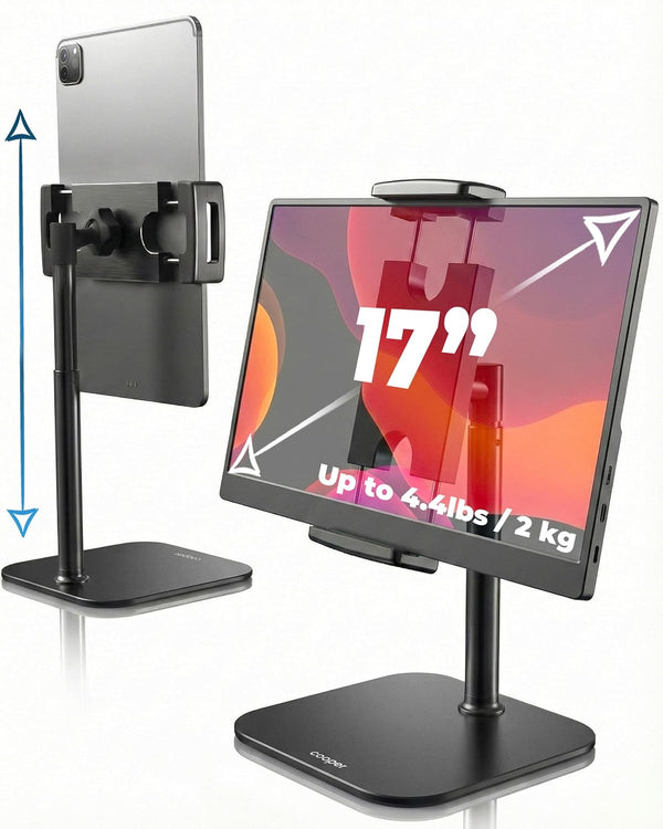 COOPER TabStand Mini, 10" Height Adjustable Tablet Stand, Ipad Stand for Desk, Portable