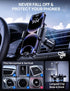 Car Phone Holder Mount, Hands Free Phone Holder for Car, Rotatable and Retractable for iPhone 15 14 13 Pro Max